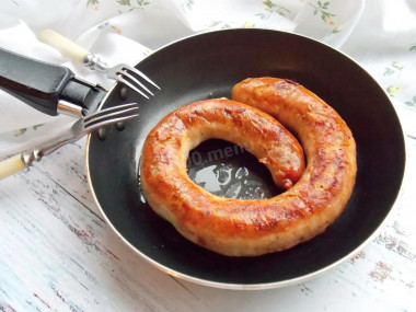 Domowa kiełbasa smażona na patelni przepis ze zdjęciami krok po kroku i wideo