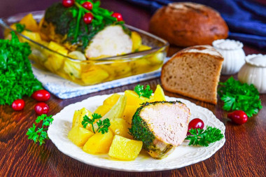 Wieprzowina pieczona z ziemniakami w piekarniku przepis ze zdjęciami krok po kroku i wideo