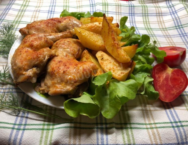 Udka z kurczaka z ziemniakami w piekarniku przepis ze zdjęciami krok po kroku