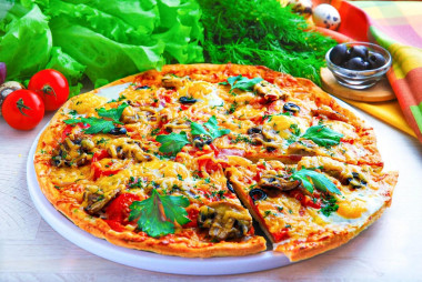 Pizza z jajkiem i serem przepis ze zdjęciami krok po kroku i wideo