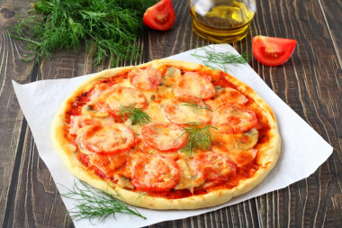 Pizza na cienkim cieście bez drożdży przepis ze zdjęciami krok po kroku i wideo