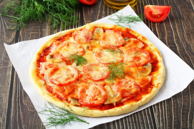 Pizza na cienkim cieście bez drożdży przepis ze zdjęciami krok po kroku i wideo