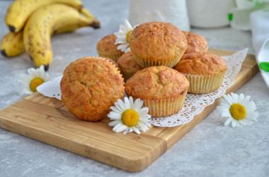 Muffinki bananowe przepis ze zdjęciami krok po kroku i wideo