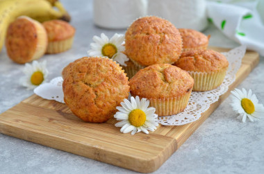 Muffinki bananowe przepis ze zdjęciami krok po kroku i wideo
