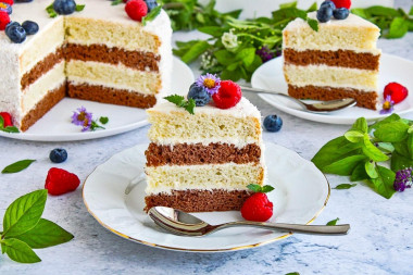 Klasyczny tort śmietanowy przepis ze zdjęciami krok po kroku
