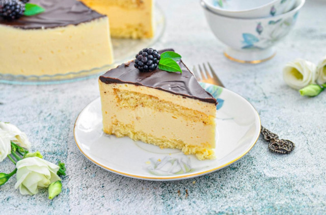 Tort „Ptasie mleczko” z żelatyną przepis ze zdjęciami krok po kroku i wideo