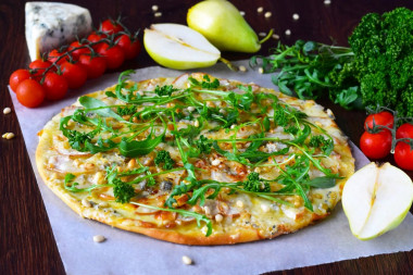 Pizza z gruszką i gorgonzolą przepis ze zdjęciami krok po kroku i wideo