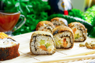 Rolki sushi w tempurze w domu przepis ze zdjęciami krok po kroku i wideo