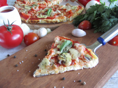 Pizza bez mąki przepis ze zdjęciami krok po kroku