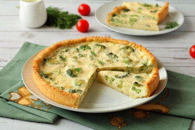 Quiche z brokułami przepis ze zdjęciami krok po kroku i wideo