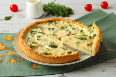 Quiche z brokułami przepis ze zdjęciami krok po kroku i wideo