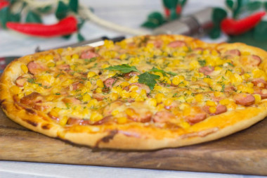 Pizza z kukurydzą przepis ze zdjęciami krok po kroku i wideo