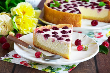 Tarta z malinami i twarogiem przepis ze zdjęciami krok po kroku i wideo