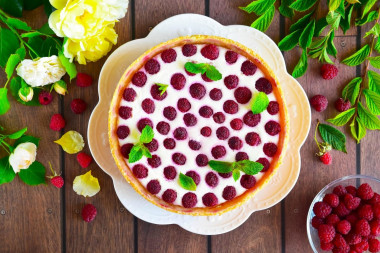 Tarta z malinami i twarogiem przepis ze zdjęciami krok po kroku i wideo