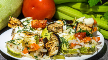 Warzywne ragout z cukinią, bakłażanem i mozzarellą przepis ze zdjęciami krok po kroku i wideo