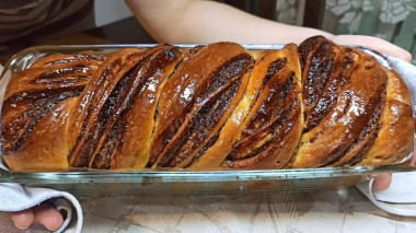 Babka z nadzieniem czekoladowym przepis ze zdjęciami krok po kroku i wideo