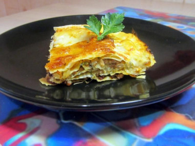 Leniwa lasagne z lawaszu z koperkiem i czosnkiem przepis ze zdjęciami krok po kroku i wideo