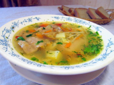 Zupa z królika z makaronem nitki dla dzieci przepis ze zdjęciami krok po kroku i wideo