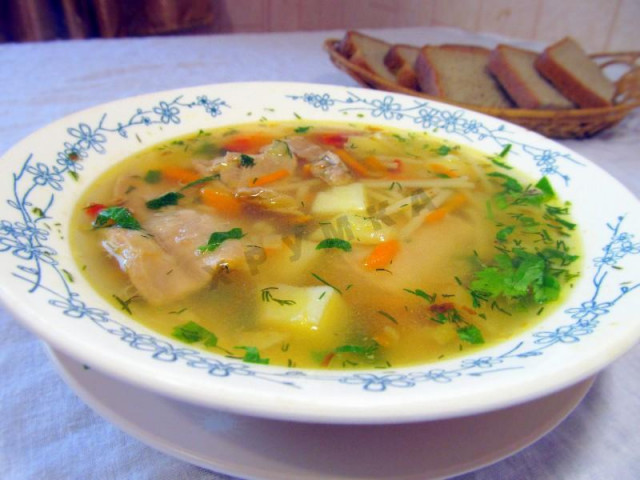 Zupa z królika z makaronem nitki dla dzieci przepis ze zdjęciami krok po kroku i wideo