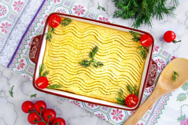 Zapiekanka z puree ziemniaczanego z mięsem mielonym przepis ze zdjęciami krok po kroku i wideo
