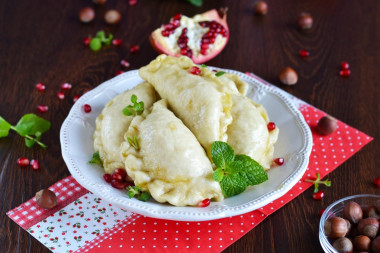 Pierogi z twarogiem na parze z ciasta na kefirze przepis ze zdjęciami krok po kroku i wideo