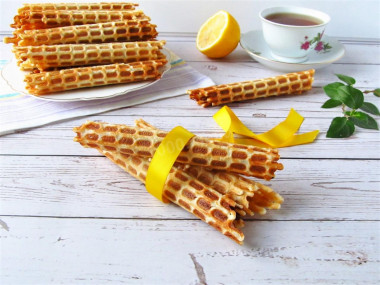Wafle z radzieckiej wafelnicy przepis ze zdjęciami krok po kroku i wideo