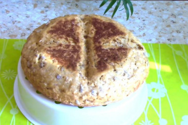 Chleb bez drożdży w multicookerze przepis ze zdjęciami krok po kroku