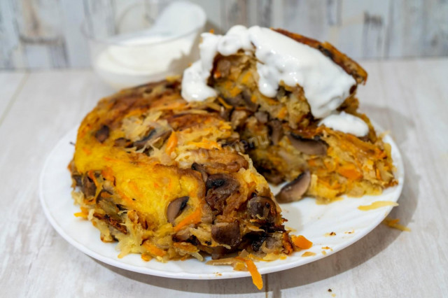 Zapiekanka ziemniaczana z pieczarkami w multicookerze przepis ze zdjęciami krok po kroku i wideo