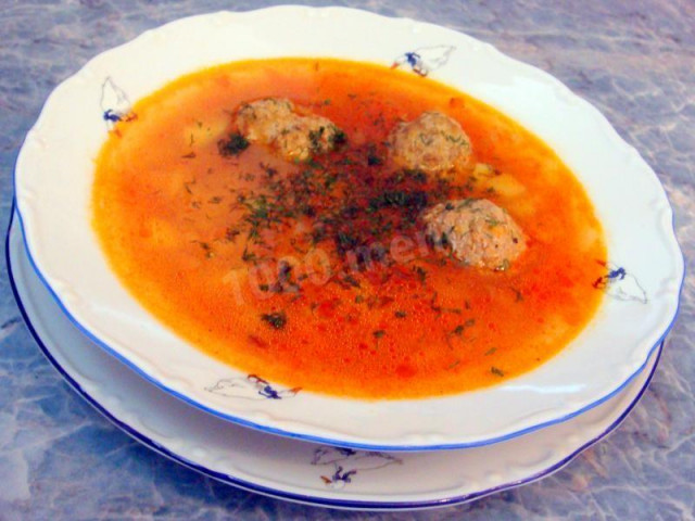 Zupa warzywna z kulkami mięsnymi w multicookerze przepis ze zdjęciami krok po kroku
