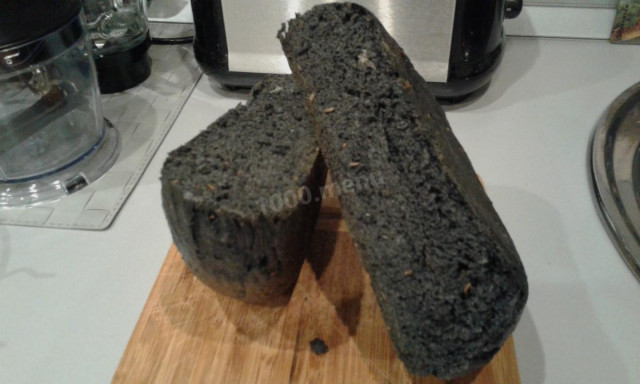 Chleb z węglem aktywnym przepis ze zdjęciami krok po kroku