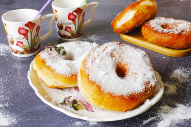 Domowe donuty drożdżowe smażone na patelni przepis ze zdjęciami krok po kroku i wideo