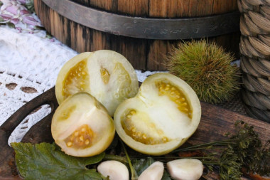 Zielone pomidory w beczce na zimę przepis ze zdjęciami krok po kroku
