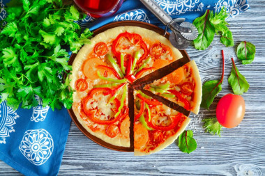 Pizza z patelni bez śmietany i kefiru w 10 minut przepis ze zdjęciami krok po kroku i wideo