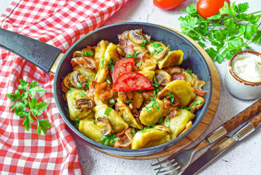 Smażone pierogi z ziemniakami przepis ze zdjęciami krok po kroku i wideo