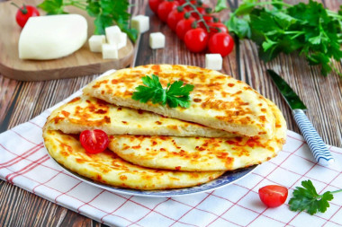 Szybkie chaczapuri z serem z patelni przepis ze zdjęciami krok po kroku i wideo