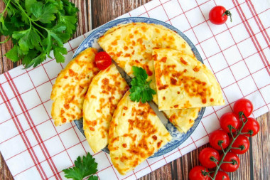 Szybkie chaczapuri z serem z patelni przepis ze zdjęciami krok po kroku i wideo