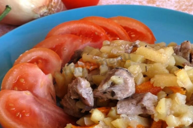 Ziemniaki z mięsem w mikrofalówce przepis ze zdjęciami krok po kroku
