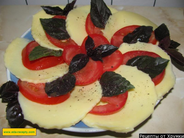 Mozzarella z pomidorami przepis ze zdjęciami krok po kroku