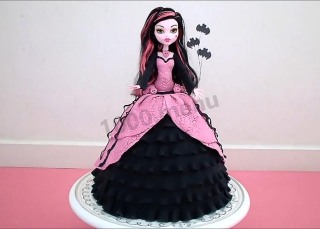 Tort Monster High z masy cukrowej przepis ze zdjęciami krok po kroku i wideo