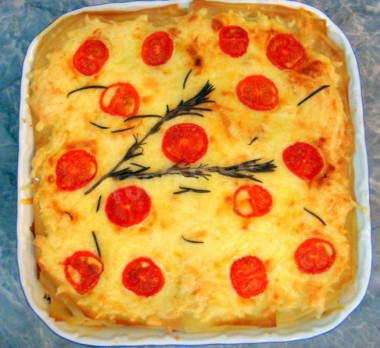 Lasagne warzywna z bakłażanem, cukinią i mozzarellą przepis ze zdjęciami krok po kroku