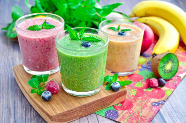 Smoothie jabłko-banan przepis ze zdjęciami krok po kroku i wideo