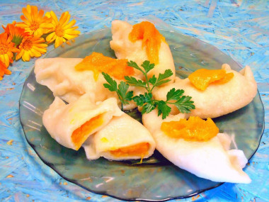 Pierogi z dynią przepis ze zdjęciami krok po kroku