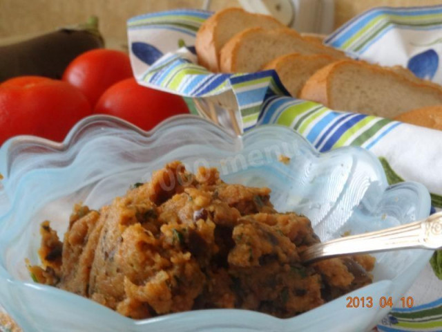 Pasta z bakłażanów przepis ze zdjęciami krok po kroku