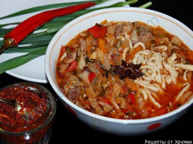 Lagman ujgurski przepis ze zdjęciami krok po kroku