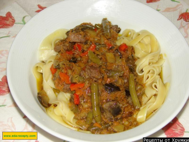 Lagman ujgurski przepis ze zdjęciami krok po kroku