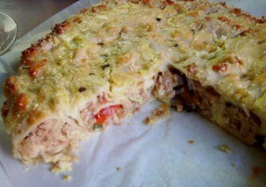 Lasagne z mielonym kurczakiem i lawaszem przepis ze zdjęciami krok po kroku