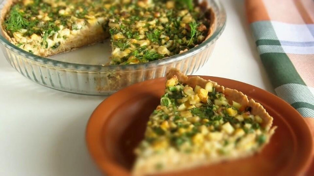 Tarta jajeczna z jajeczną zalewą przepis ze zdjęciami krok po kroku i wideo