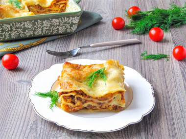 Lasagne mięsna przepis ze zdjęciami krok po kroku i wideo