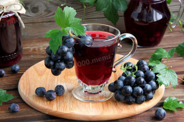 Kompot z winogron na zimę przepis ze zdjęciami krok po kroku i wideo