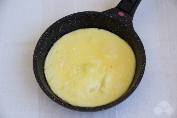 Omlet na mleku: zdjęcie przygotowania przepisu, krok 5